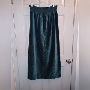 Pine Green Velvet Dress/Skirt. Sz M